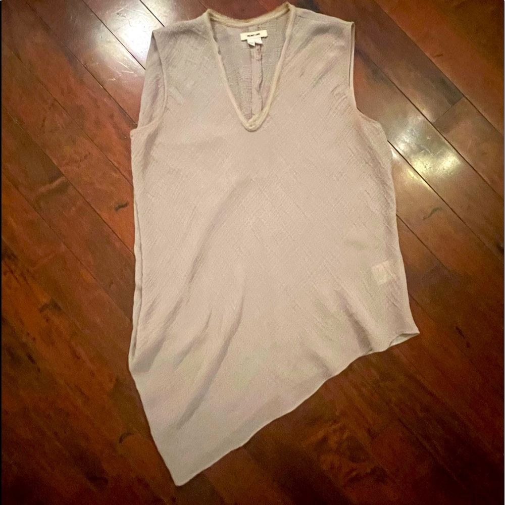 Helmet Lang asymmetrical tan top